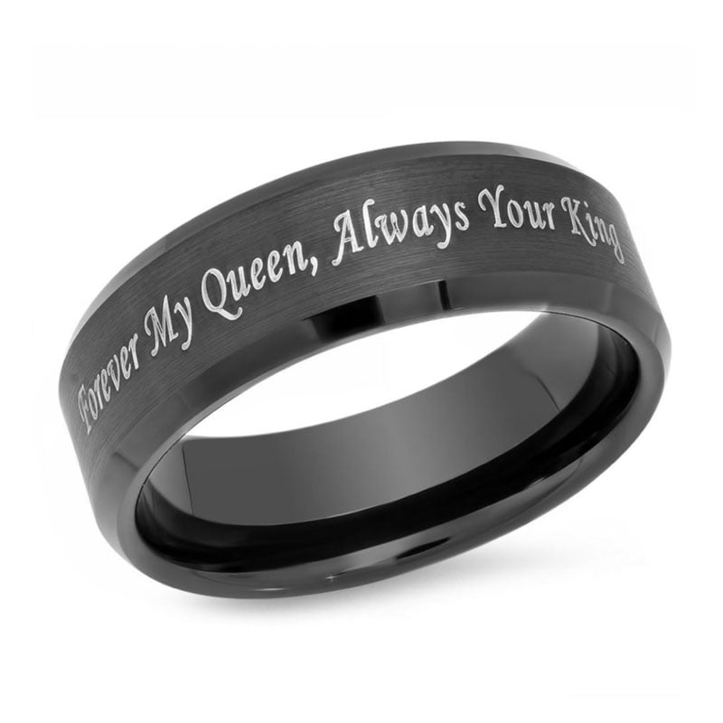 Schwarzes Paar Versprechensring-Bella Webshop