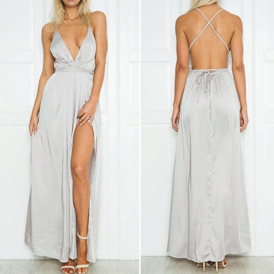 Sexy Kleid Mit V-Ausschnitt-Bella Webshop