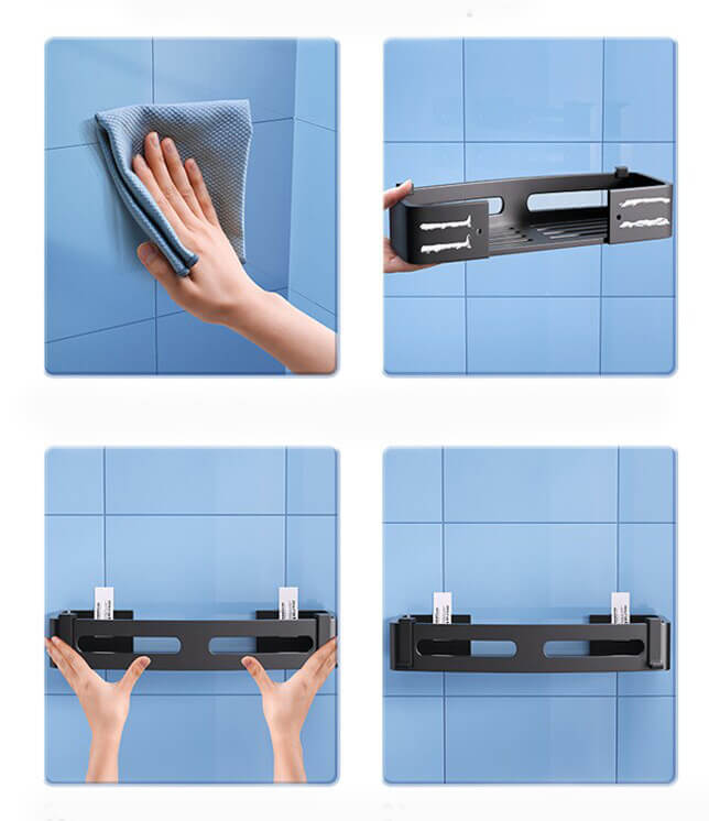 Silberner Duschwagenkorb-Bella Webshop
