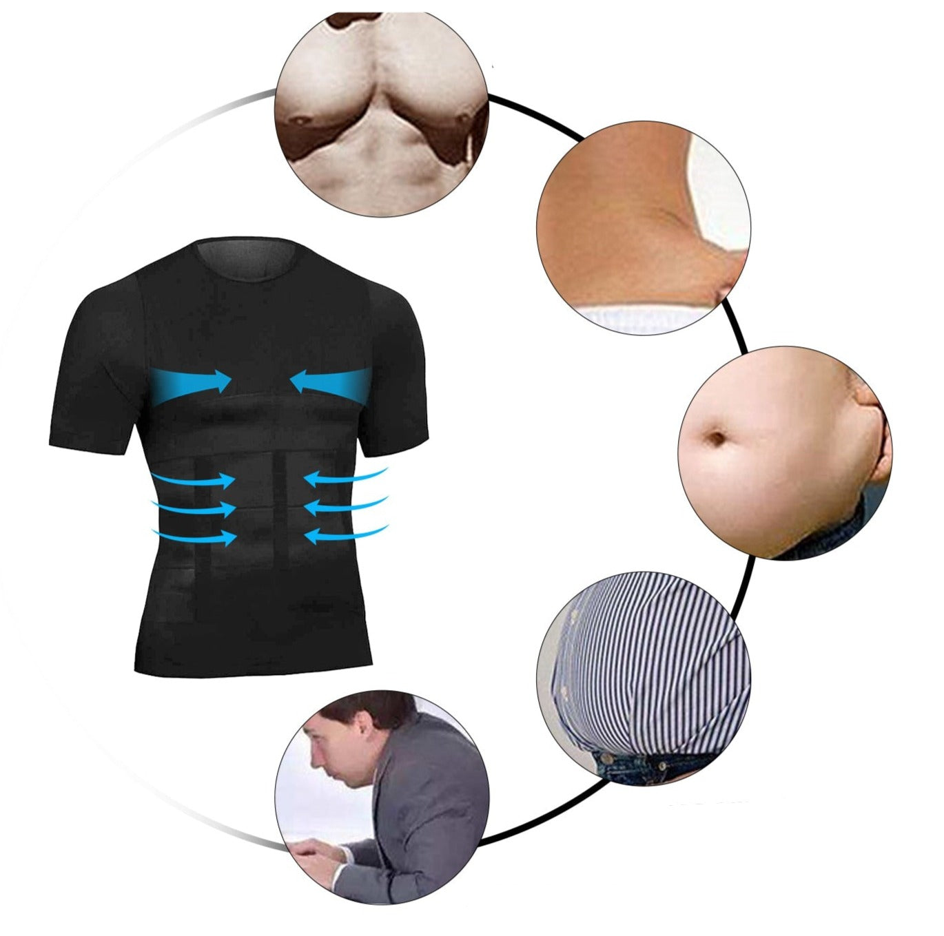 Slimming Shaper Shirt Für Männer-Bella Webshop