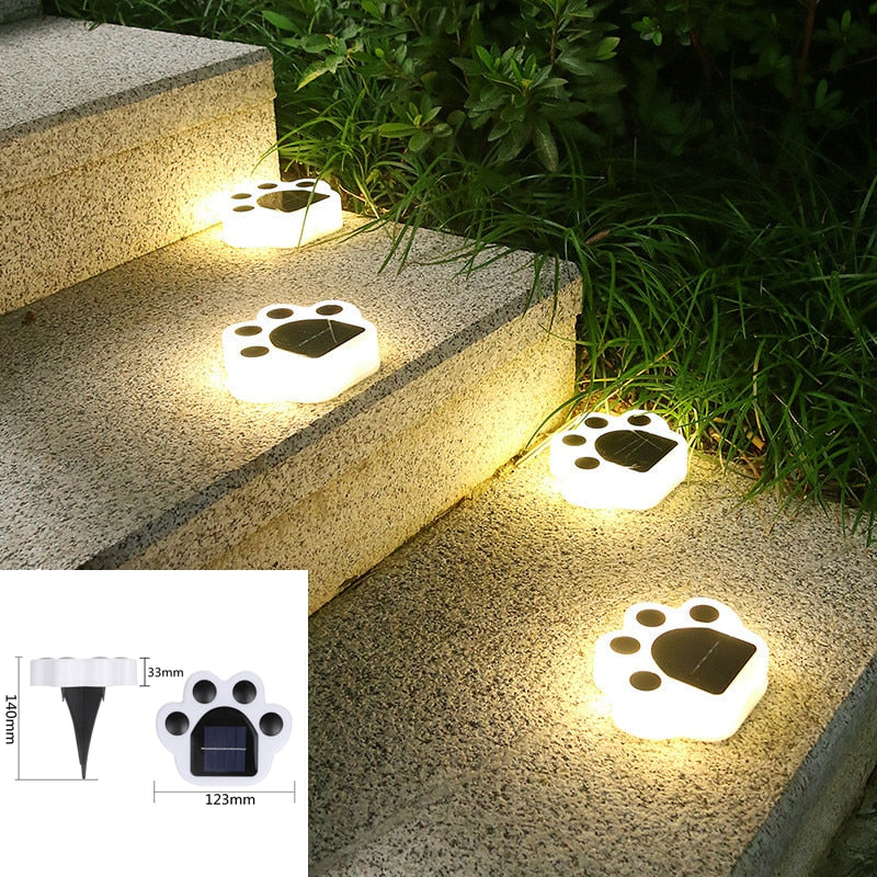 Solarbetriebene Lichter Für Pfotenabdrücke-Bella Webshop