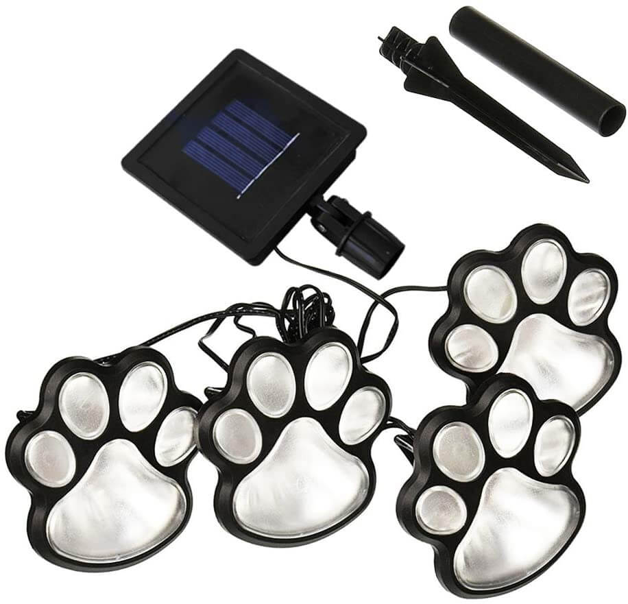 Solarbetriebene Lichter Für Pfotenabdrücke-Bella Webshop