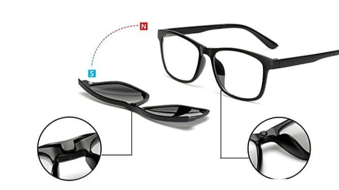 Sonnenbrille Mit Mehreren Clips-Bella Webshop