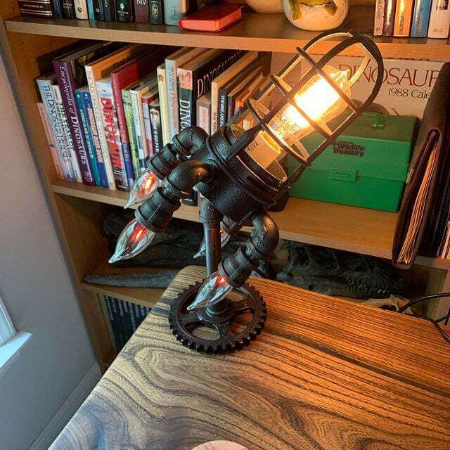 Steampunk Rakete Lampe-Bella Webshop