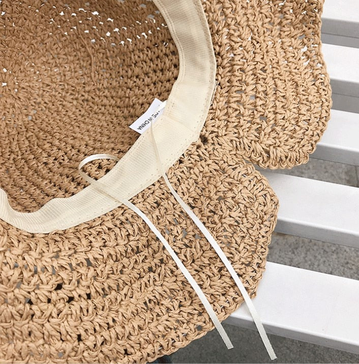 Strohhut Mit Breiter Krempe-Bella Webshop