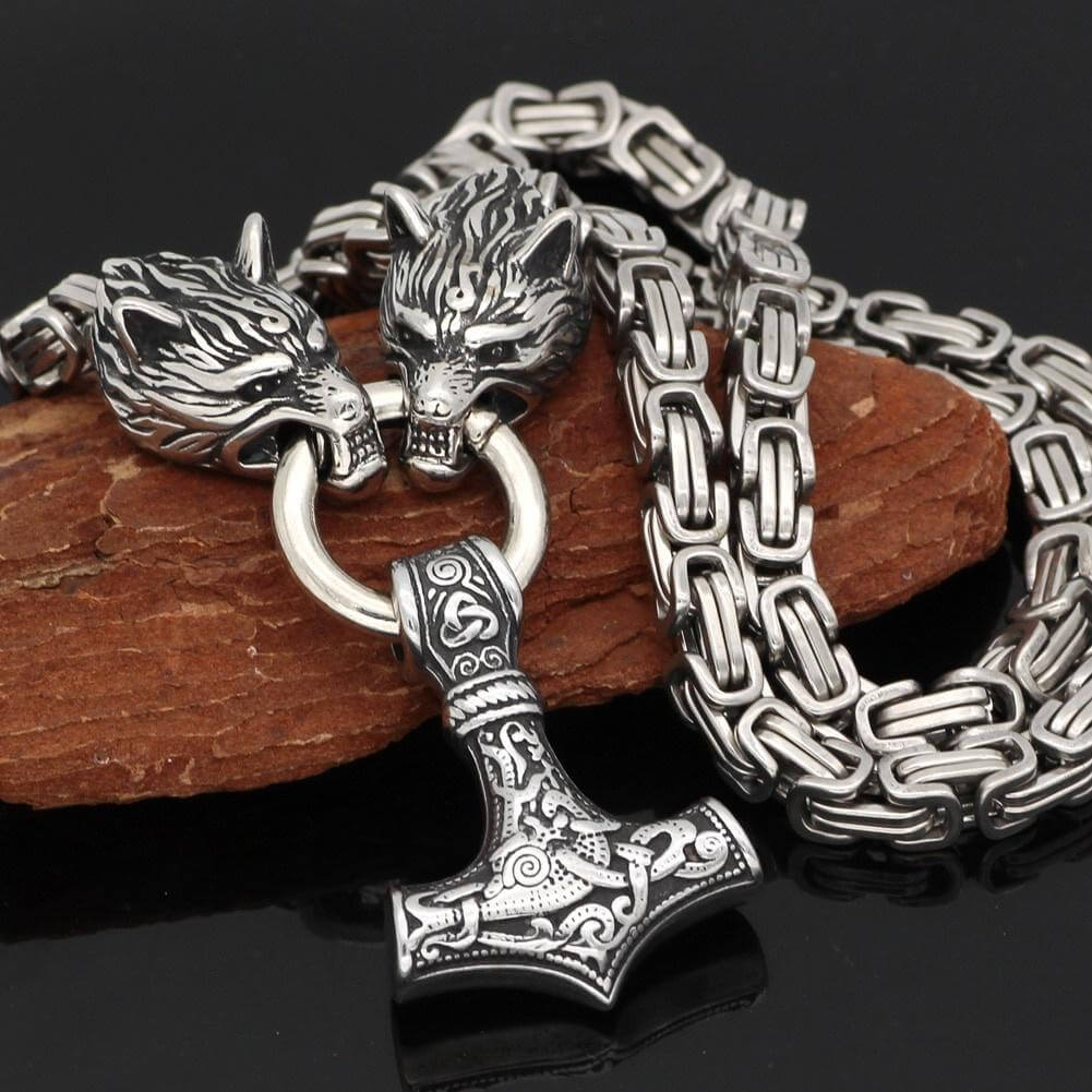 Thor Hammer Anhänger Halskette-Bella Webshop