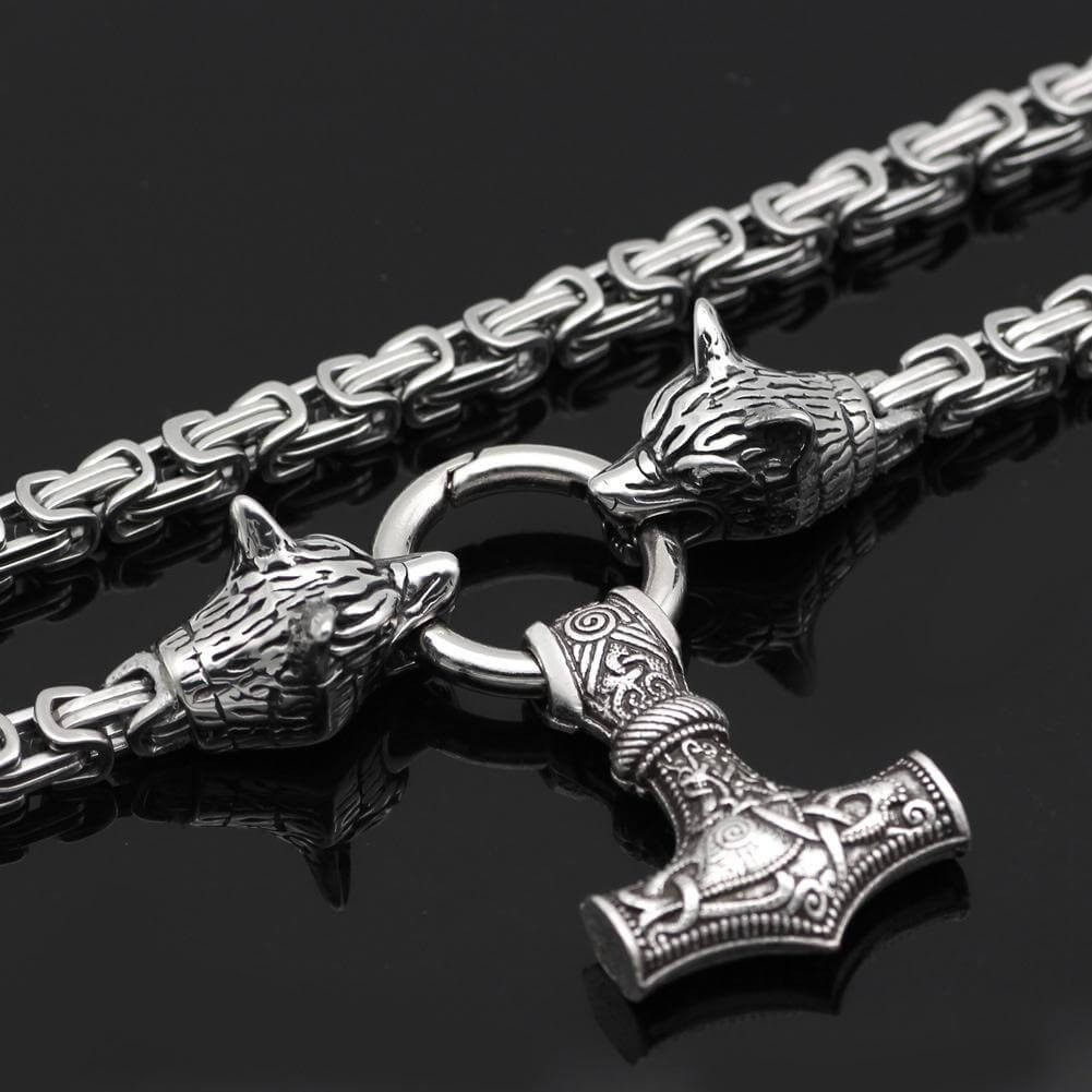 Thor Hammer Anhänger Halskette-Bella Webshop