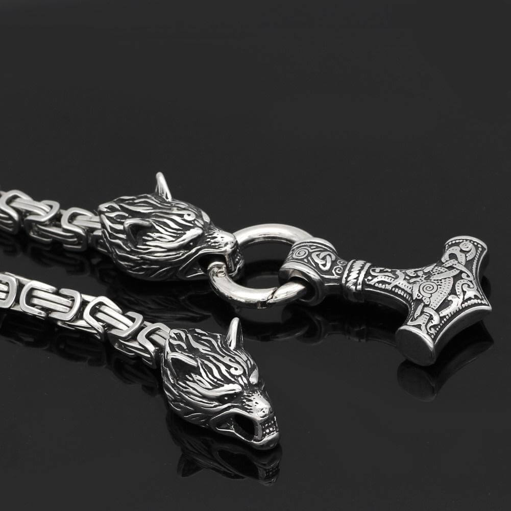 Thor Hammer Anhänger Halskette-Bella Webshop