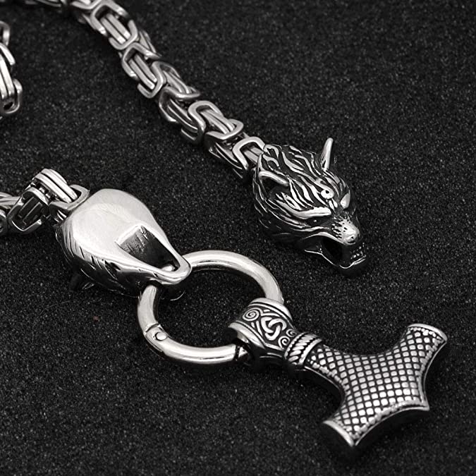 Thor Hammer Anhänger Halskette-Bella Webshop