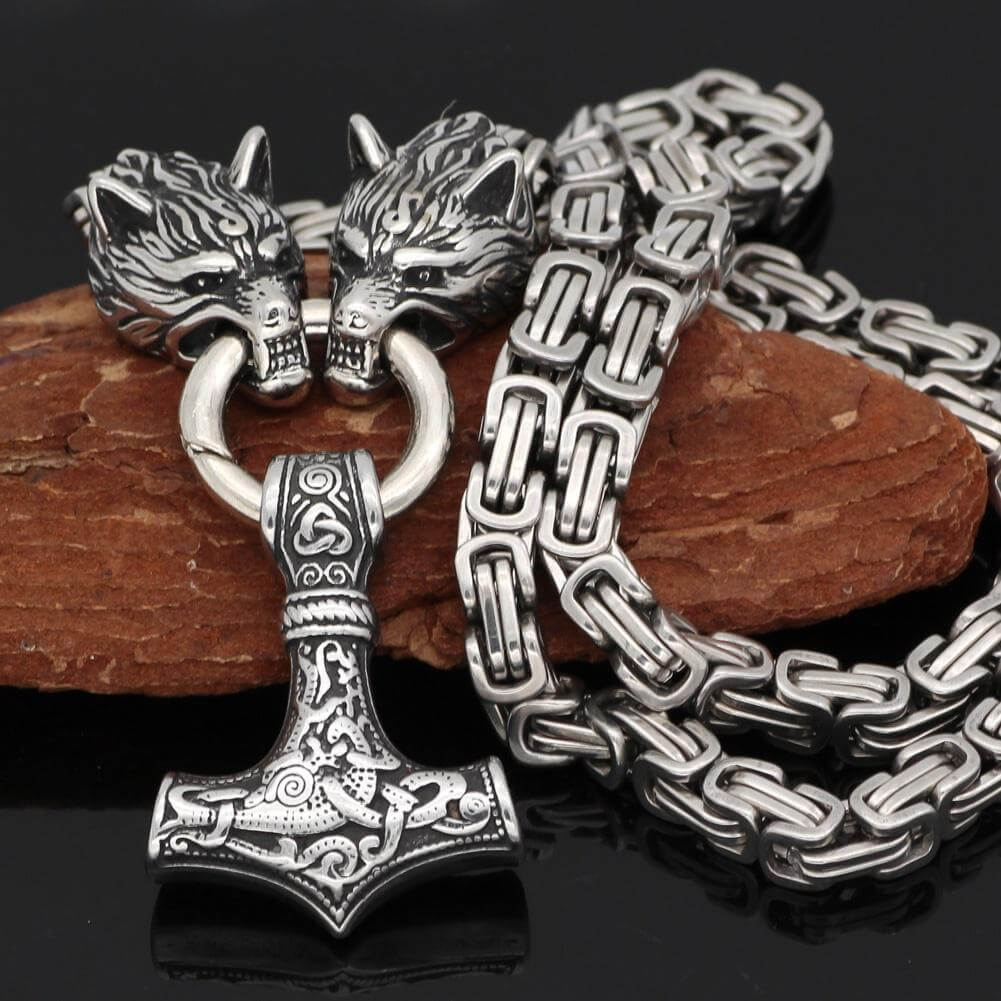 Thor Hammer Anhänger Halskette-Bella Webshop