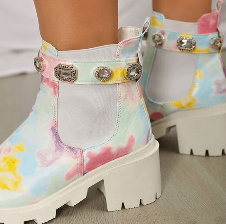 Tie Dye-Stiefeletten-Bella Webshop