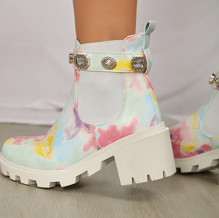 Tie Dye-Stiefeletten-Bella Webshop