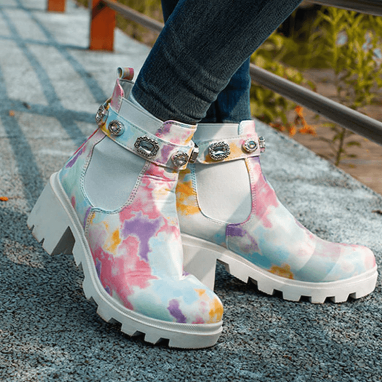 Tie Dye-Stiefeletten-Bella Webshop