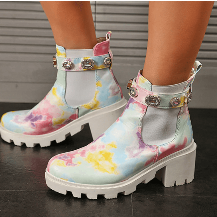 Tie Dye-Stiefeletten-Bella Webshop