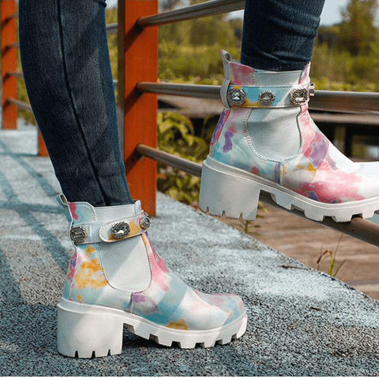 Tie Dye-Stiefeletten-Bella Webshop