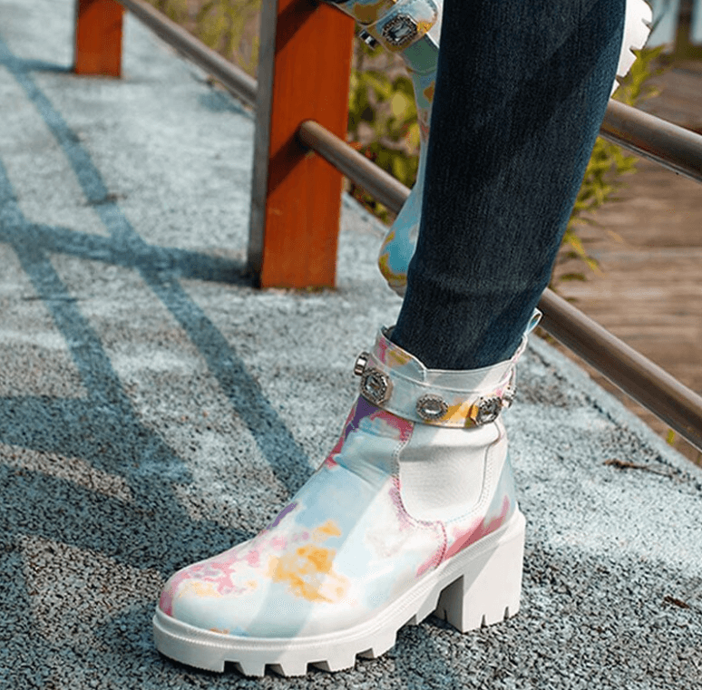 Tie Dye-Stiefeletten-Bella Webshop