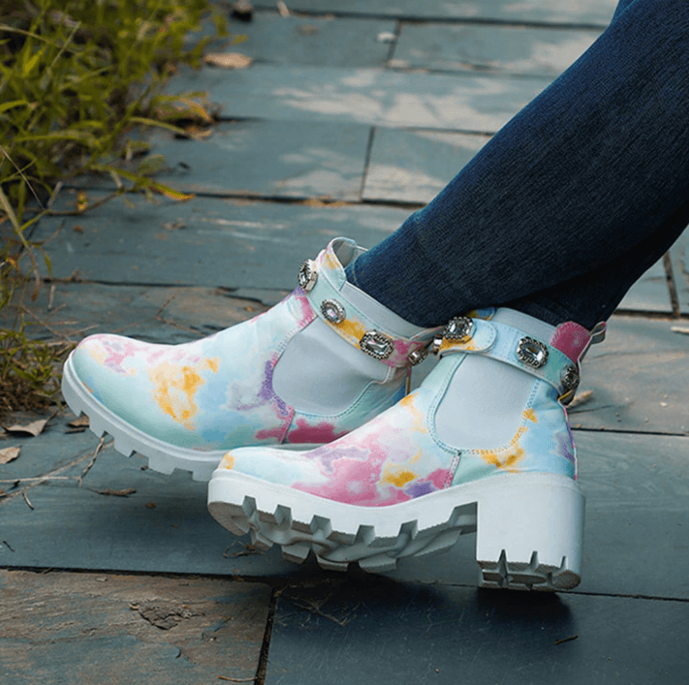 Tie Dye-Stiefeletten-Bella Webshop