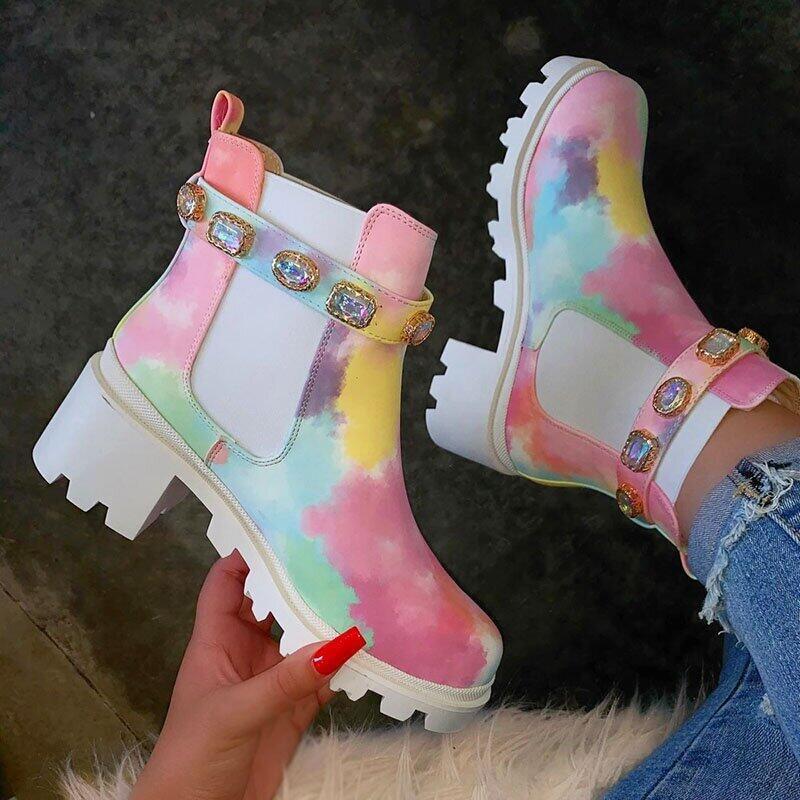 Tie Dye-Stiefeletten-Bella Webshop