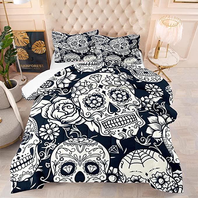 Totenkopf-Bettwäsche-Bella Webshop