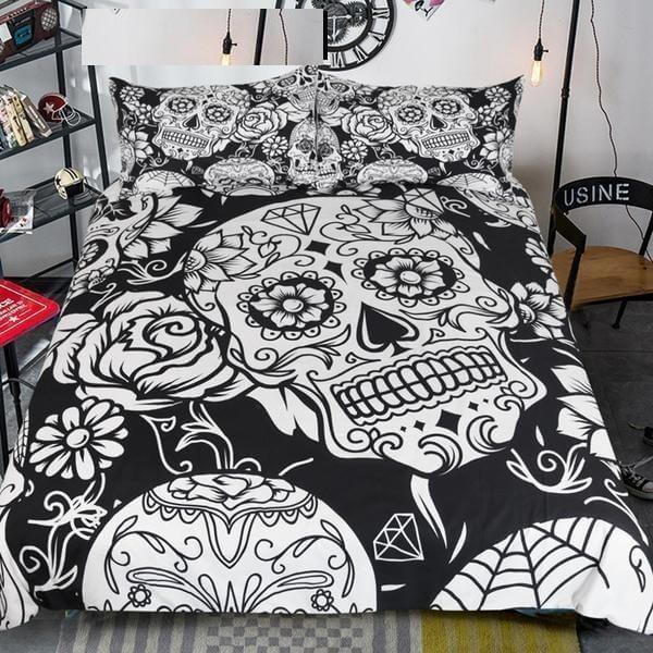 Totenkopf-Bettwäsche-Bella Webshop