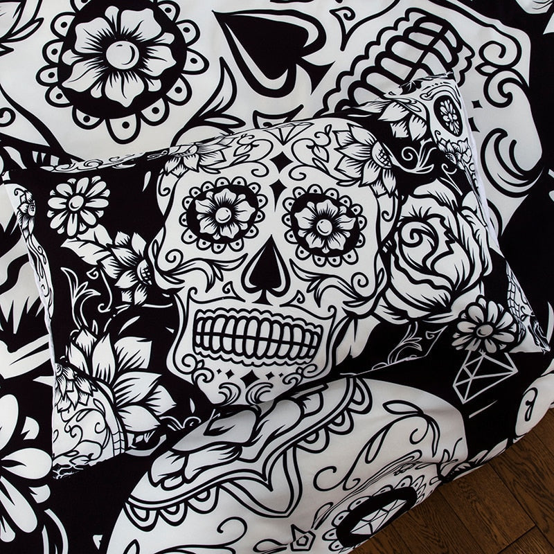 Totenkopf-Bettwäsche-Bella Webshop