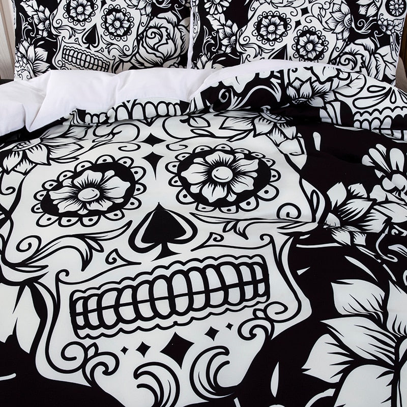 Totenkopf-Bettwäsche-Bella Webshop