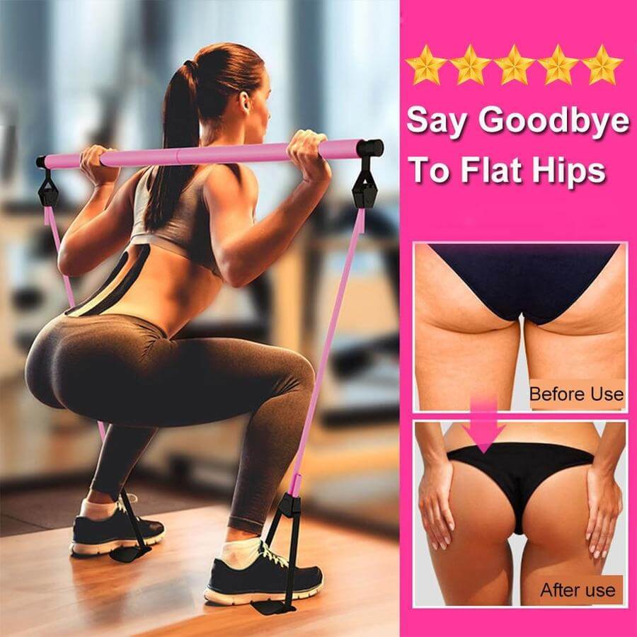 Tragbare Pilates-Stange | Ein Stock Für Das Ganzkörpertraining-Bella Webshop