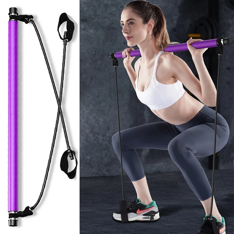 Tragbare Pilates-Stange | Ein Stock Für Das Ganzkörpertraining-Bella Webshop