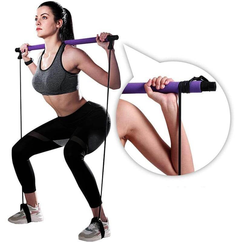 Tragbare Pilates-Stange | Ein Stock Für Das Ganzkörpertraining-Bella Webshop