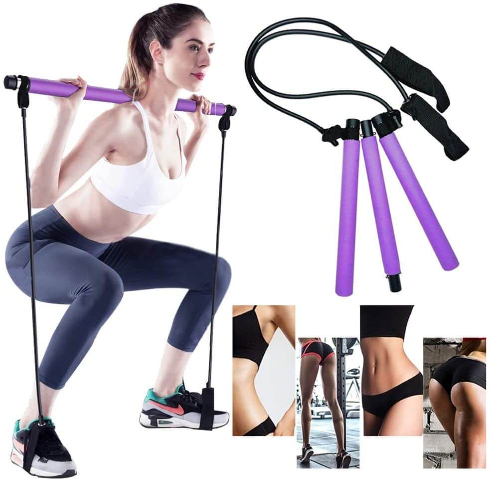 Tragbare Pilates-Stange | Ein Stock Für Das Ganzkörpertraining-Bella Webshop