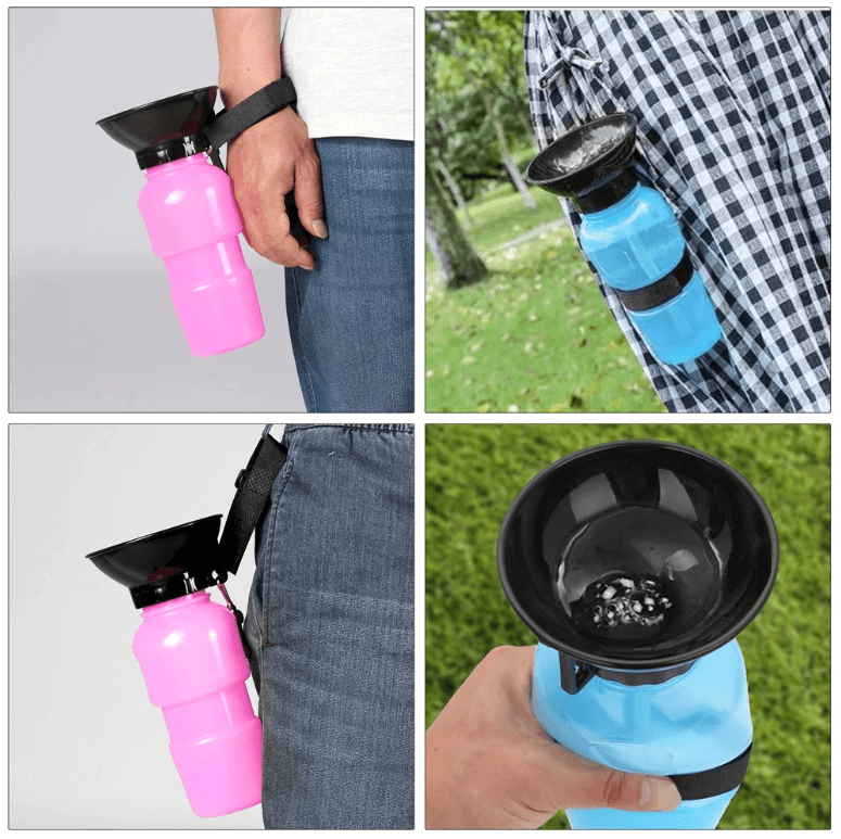 Tragbare Squeeze-Hundewasserflasche-Bella Webshop