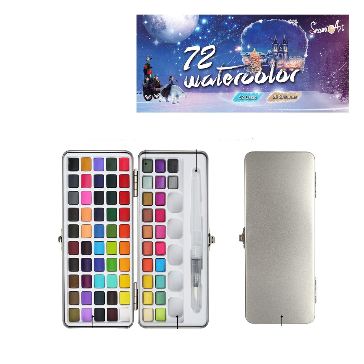 Tragbares Aquarellset-Bella Webshop