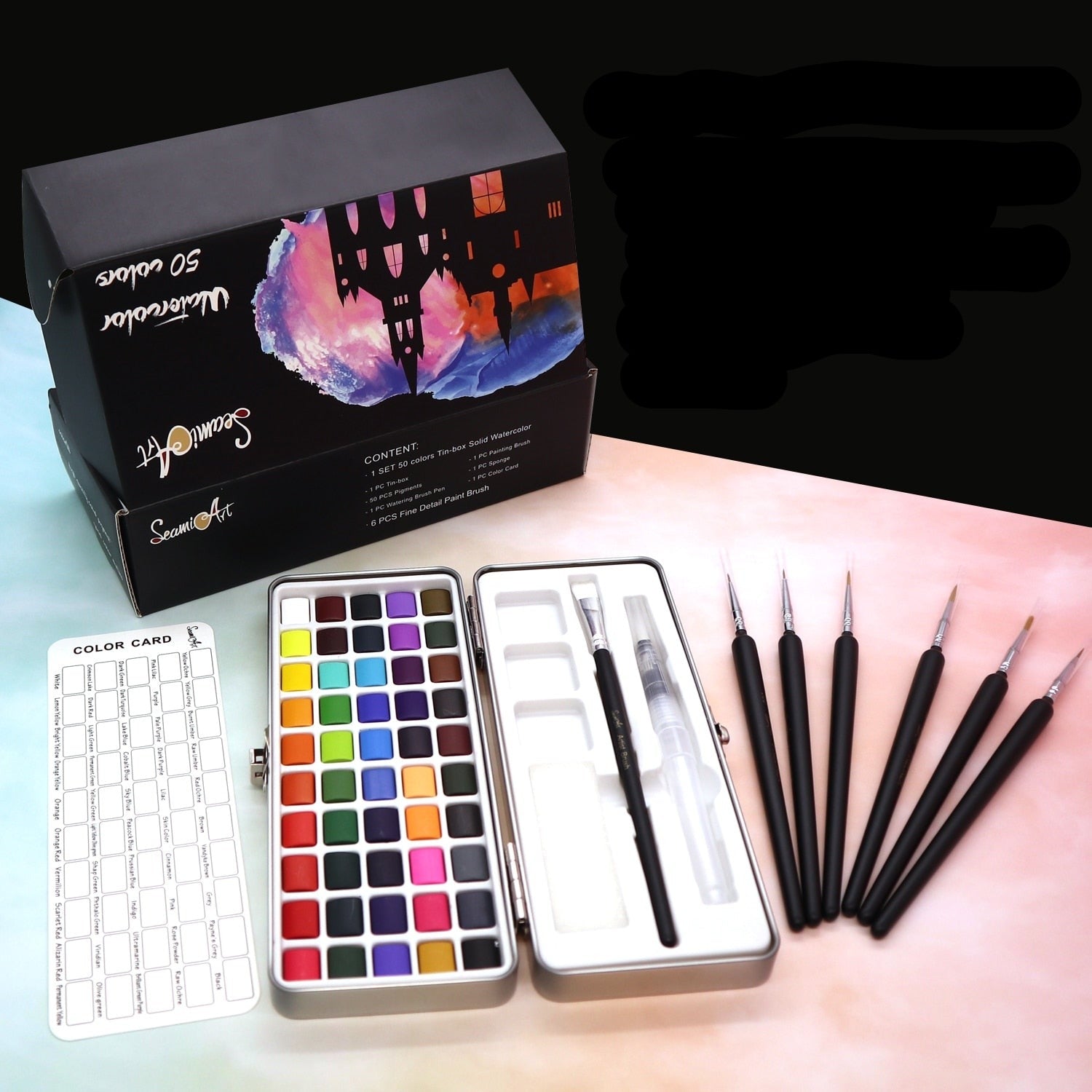 Tragbares Aquarellset-Bella Webshop