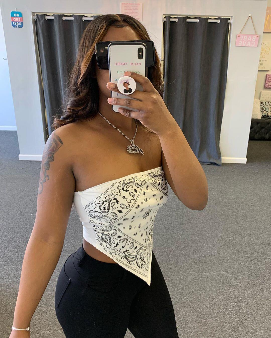 Tube Crop Bandana Oberteile-Bella Webshop