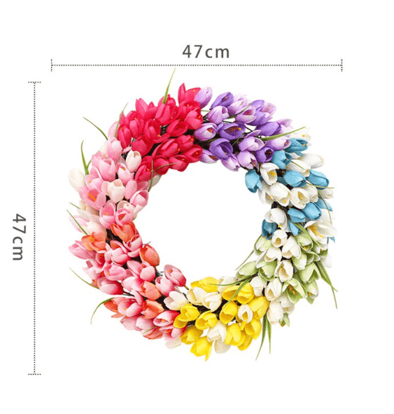 Tulpen-Frühlingskranz-Bella Webshop
