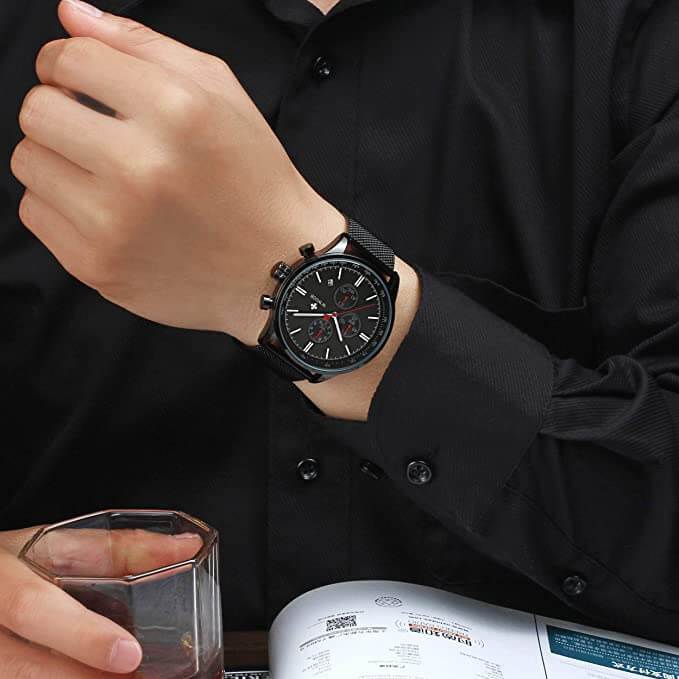 Ultradünne Chronographen-Armbanduhr-Bella Webshop