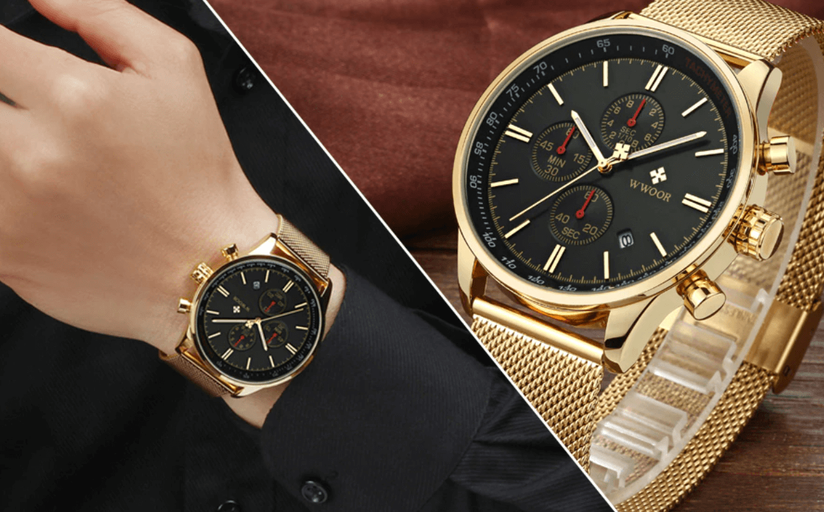 Ultradünne Chronographen-Armbanduhr-Bella Webshop