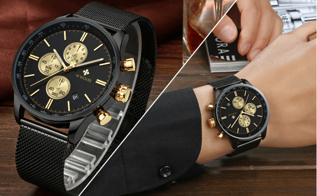 Ultradünne Chronographen-Armbanduhr-Bella Webshop
