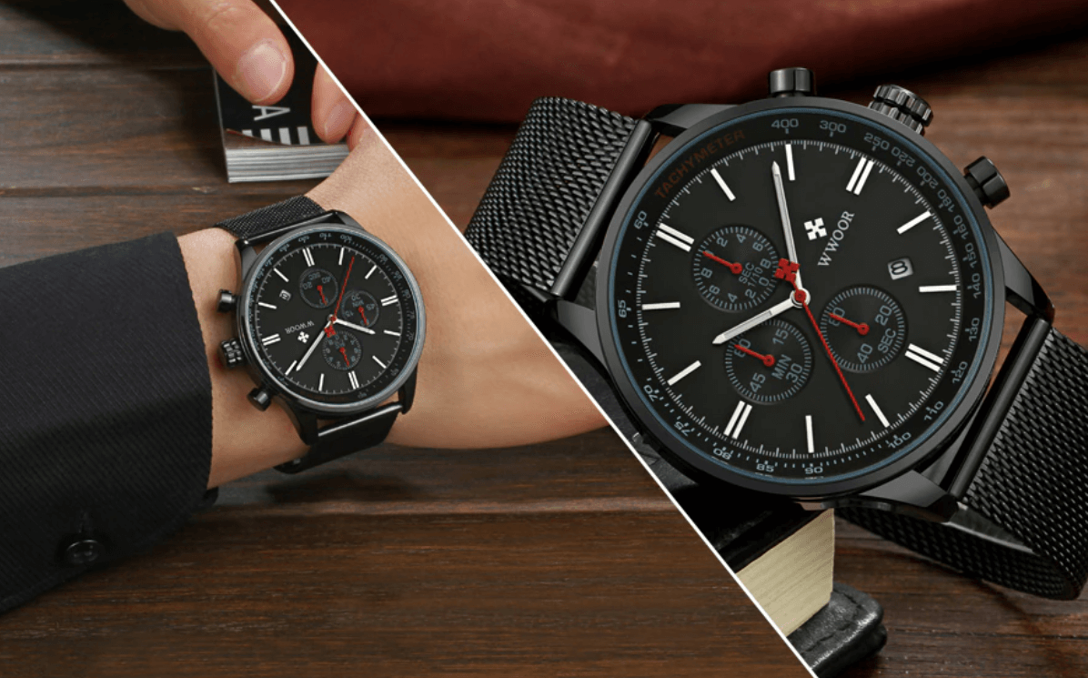 Ultradünne Chronographen-Armbanduhr-Bella Webshop