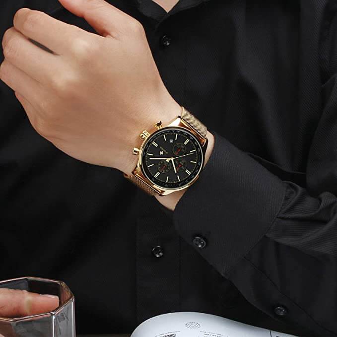 Ultradünne Chronographen-Armbanduhr-Bella Webshop