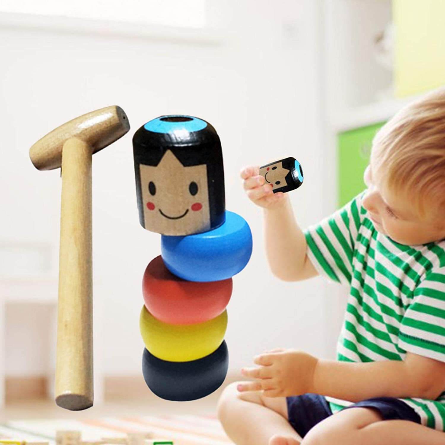 Unsterbliches Daruma-Holzspielzeug-Bella Webshop
