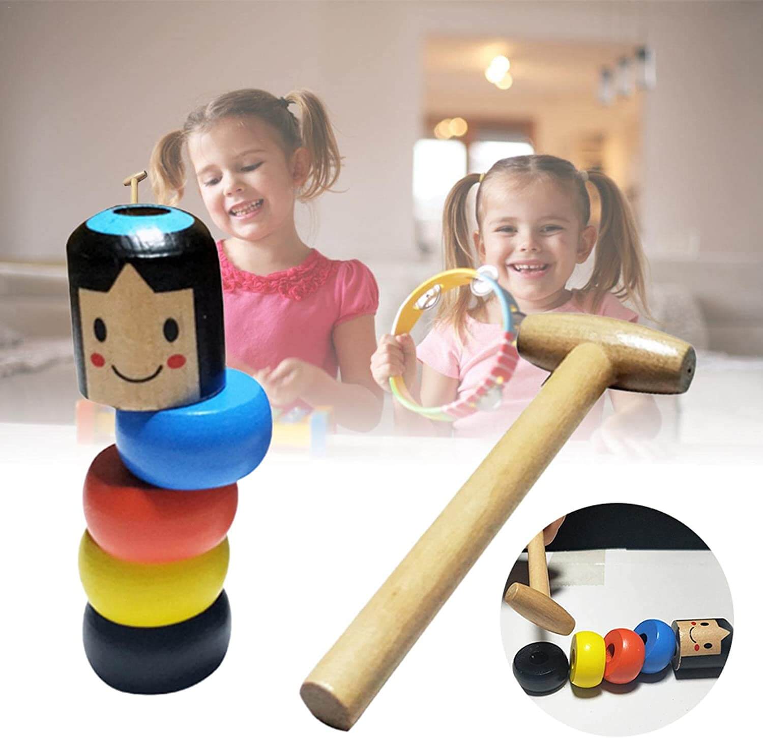 Unsterbliches Daruma-Holzspielzeug-Bella Webshop