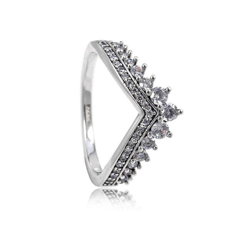V Form Sterling Silber Ring-Bella Webshop