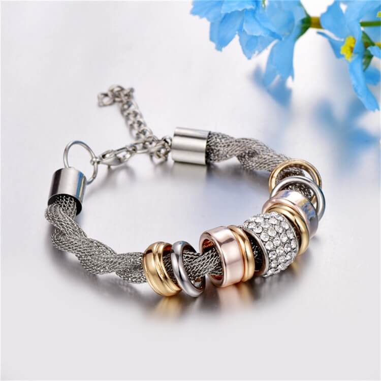 Verschlungener Ring Akzent Armband-Bella Webshop