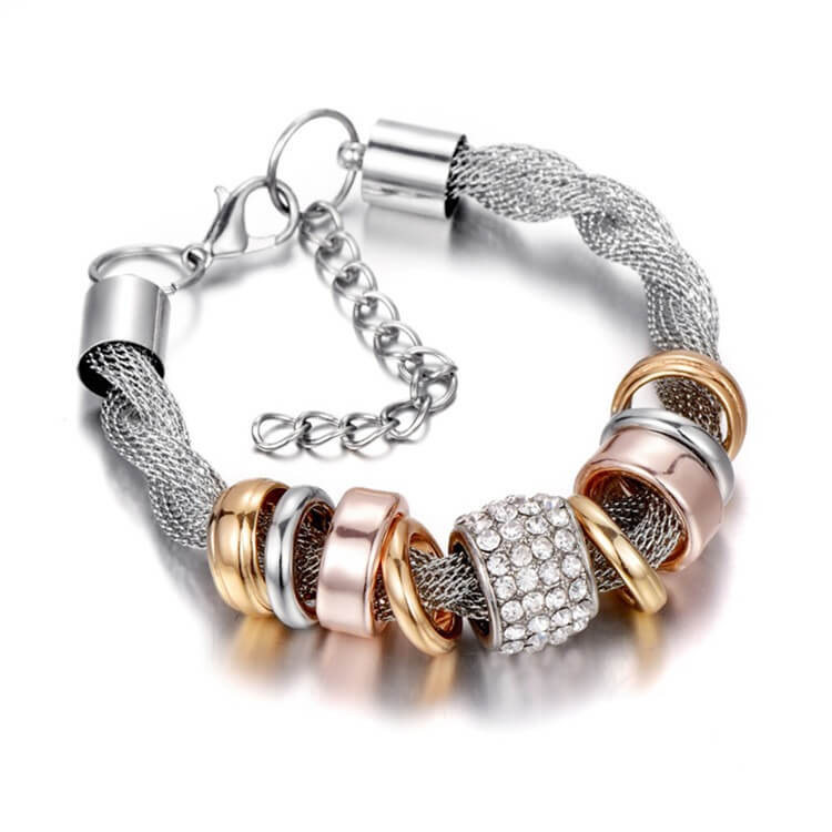 Verschlungener Ring Akzent Armband-Bella Webshop