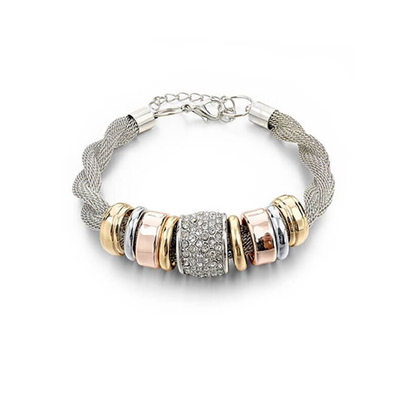 Verschlungener Ring Akzent Armband-Bella Webshop