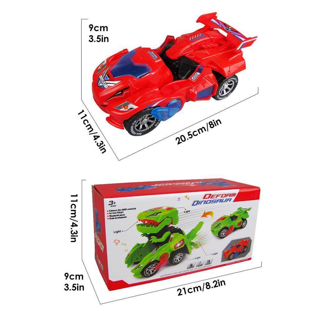 Verwandelndes Dinosaurier-Led-Auto-Bella Webshop