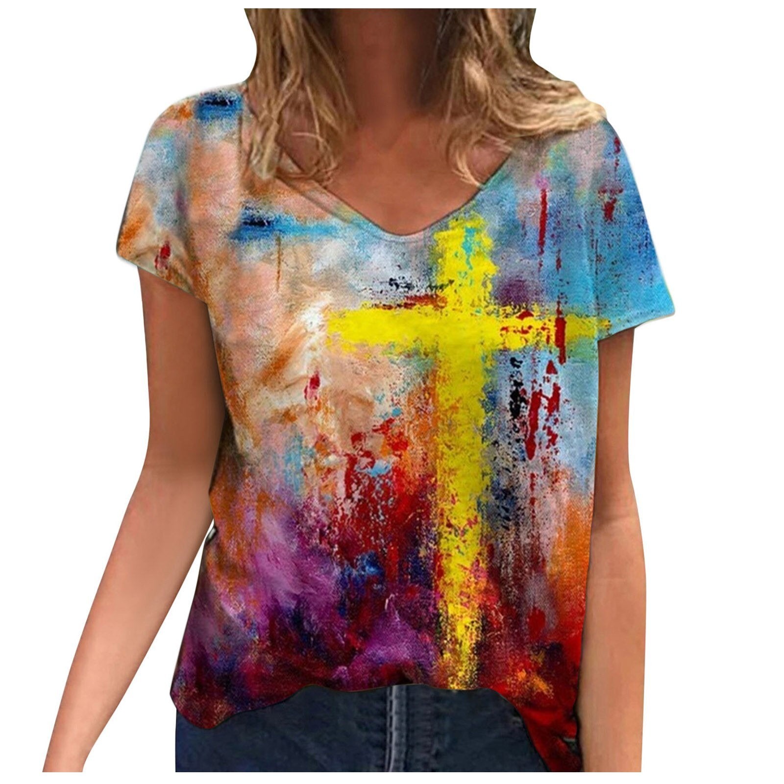 Vintage Cross Grafik-T-Shirts-Bella Webshop