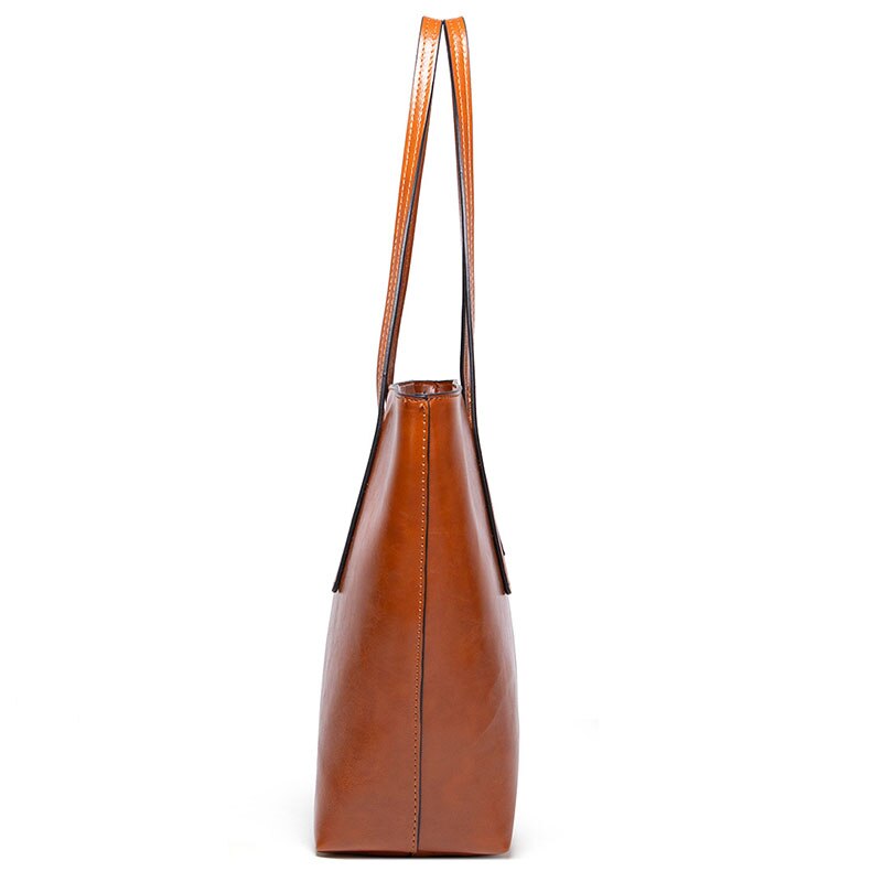 Vintage Öl Wachs Leder Tote Tasche-Bella Webshop