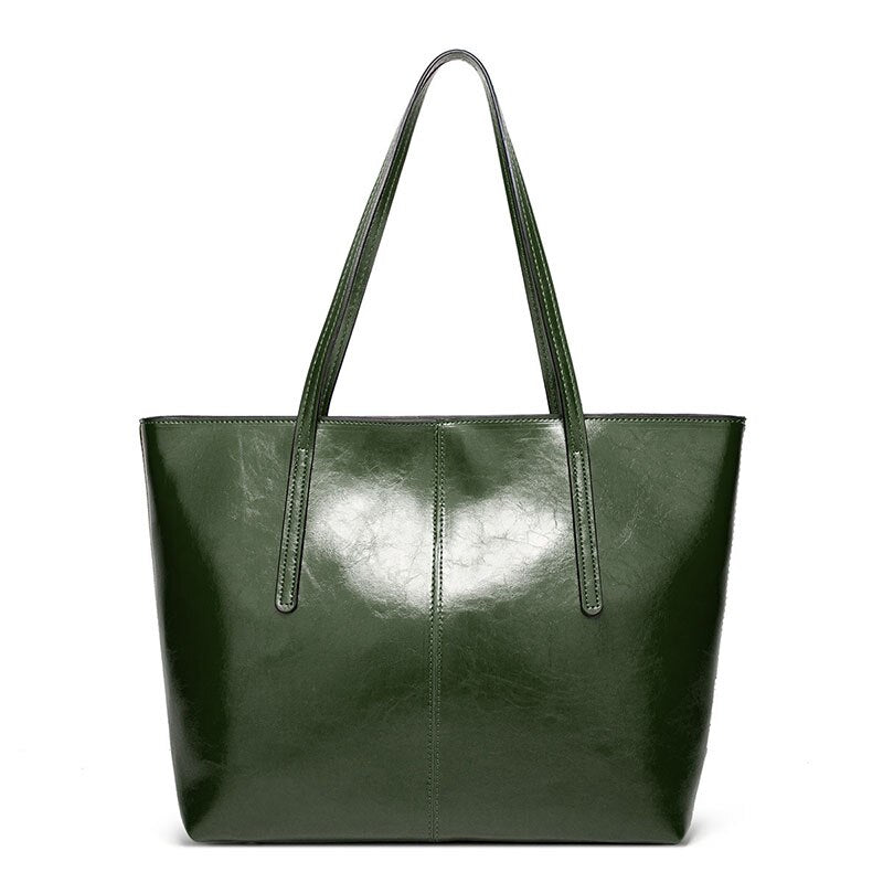 Vintage Öl Wachs Leder Tote Tasche-Bella Webshop